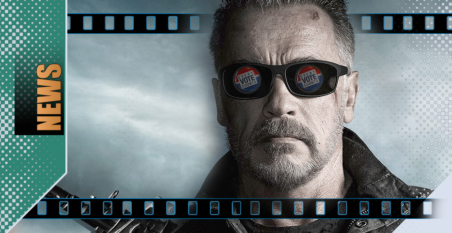 Arnie votes for equality, elects to make tv debut…